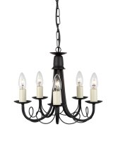 Kronleuchter GOTICA 5 Gold 5xE14 verstellbar Lampe
