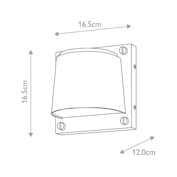 Außenleuchte IP44 in Messing Antik GU10 LED 3000 K Downlight