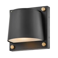 Downlight au&szlig;en Schwarz IP44 mit LED GU10 3000 K klein