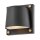 Downlight außen Schwarz IP44 mit LED GU10 3000 K klein