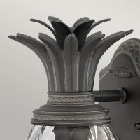 Dekorative Wandleuchte außen IP44 in Schwarz Antik...