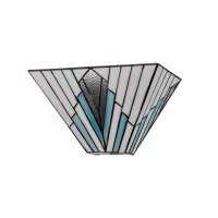 Wandleuchte Glas Metall Tiffany Stil B: 30,5 cm 2x E14