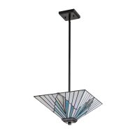 Deckenleuchte Glas Metall Tiffany Stil...