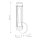 Badezimmerleuchte Wand IP44 in Chrom Schwarz Glas Metall E27