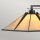 Tischlampe Buntglas Metall 55 cm hoch E27 Tiffany Stil