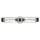Wandleuchte IP44 61 cm lang in Chrom Schwarz 2x E27