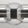 Wandleuchte IP44 61 cm lang in Chrom Schwarz 2x E27