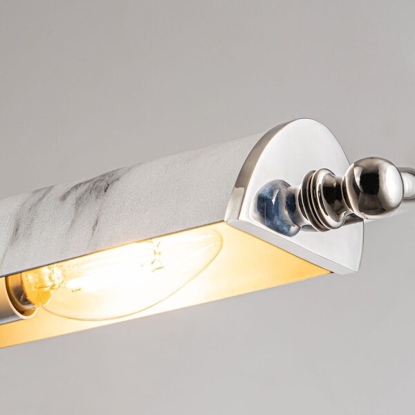 Bilderleuchte Marmor Optik 70 cm 4x E14 verstellbar Vintage