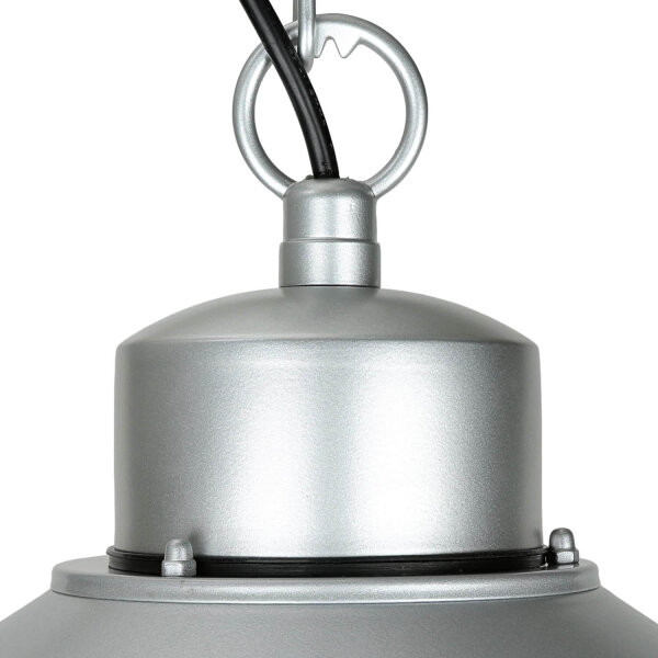 Außenlampe Edelstahl E27 IP44 in Silber Maritim