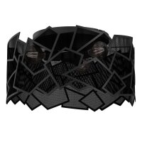 Dekorative Wandlampe Metall Schwarz B:49,5 cm Modern