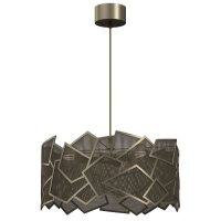 Moderne Pendelleuchte in Gold B:49,5 cm E27 dekorativ