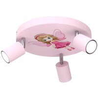 Deckenlampe Kinder Rosa &Oslash; 30 cm schwenkbar Metall...