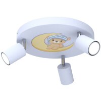 Kinderzimmerlampe Blau &Oslash; 30 cm schwenkbar 3x GU10...