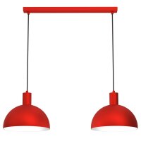 Pendelleuchte Rot Metall L:84 cm E27 Loft dekorativ