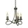 Kronleuchter GOTICA 6 Gold Schwarz kürzbar Lampe