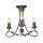 Kronleuchter GOTICA 6 Gold Schwarz kürzbar Lampe