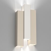 Wandlampe Metall Beige Hellgrau H:72 cm GU10 indirekt