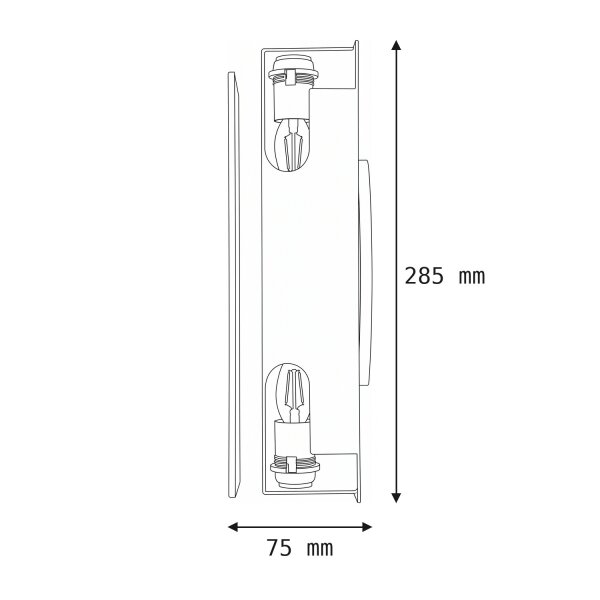 Dekorative Wandlampe Metall Weiß G9 H:28,5 cm indirekt