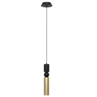 Elegante H&auml;ngelampe Metall GU10 L:12 cm in Schwarz Gold