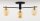 Deckenlampe Glas in Bernstein Metall G9 3-flammig