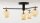 Deckenlampe Glas in Bernstein Metall G9 3-flammig
