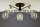 Deckenlampe Metall Glas G9 B:76 cm in Schwarz Gold