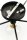 Deckenlampe Metall Glas G9 B:76 cm in Schwarz Gold