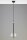Pendelleuchte Modern Metall Glas G9 L:40 cm Kugel