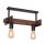 Industrie Deckenlampe Metall Holz L:45 cm E27 wohnlich