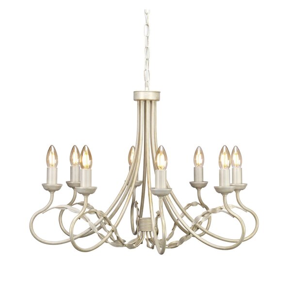Kronleuchter GOTICA 6 Creme Ø70cm kürzbar Lampe