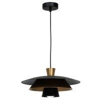 Dekorative Hängelampe Schwarz Gold Ø34 cm E27...