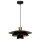 Dekorative H&auml;ngelampe Schwarz Gold &Oslash;34 cm E27 Modern