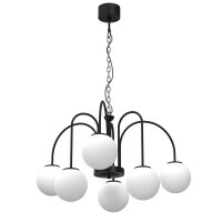 Hängelampe 6-flammig Glas Metall Ø65 cm E14...