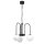 Pendelleuchte 3-flammig Glas Metall E14 Ø51 cm rund