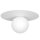 Deckenleuchte Glas Metall Weiß Ø35 cm rund E14 blendarm
