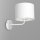 Wandlampe Weiß Stoffschirm Metall E27 H:24 cm blendarm