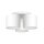Deckenlampe Weiß Stoff Metall E27 rund Ø45 cm blendarm