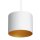 Hängelampe Weiß Gold Stoff Metall L:75 cm blendarm