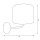 Wandlampe Schwarz Gold Stoff Metall H:23 cm wohnlich