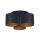 Deckenlampe Stoff Metall Blau Gold &Oslash;45 cm blendarm