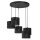 Pendelleuchte Metall Schwarz &Oslash;58 cm E27 Loft 5-flammig