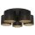 Deckenlampe Metall &Oslash;58 cm E27 5-flmg Loft Schwarz Gold