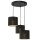 Pendelleuchte Metall in Schwarz Gold &Oslash;45 cm E27 Loft