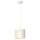 Pendelleuchte Metall in Wei&szlig; Gold &Oslash;18 cm rund E27 Loft