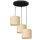 Loft Pendelleuchte Rattan Metall rund &Oslash;45 cm E27 3-flmg