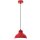 Loft H&auml;ngelampe Rot Wei&szlig; Metall &Oslash;21 cm E27 akzentuiert