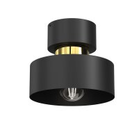 Stilvolle Deckenlampe in Schwarz Gold Ø20,5 cm E27...