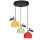 Kinderzimmerleuchte Bunt Apfel &Oslash; 42 cm 3x E27 Metall