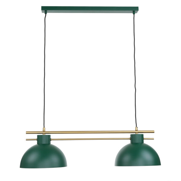 Elegante Pendelleuchte Dunkelgrün Gold E27 85,5 cm