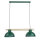 Elegante Pendelleuchte Dunkelgrün Gold E27 85,5 cm